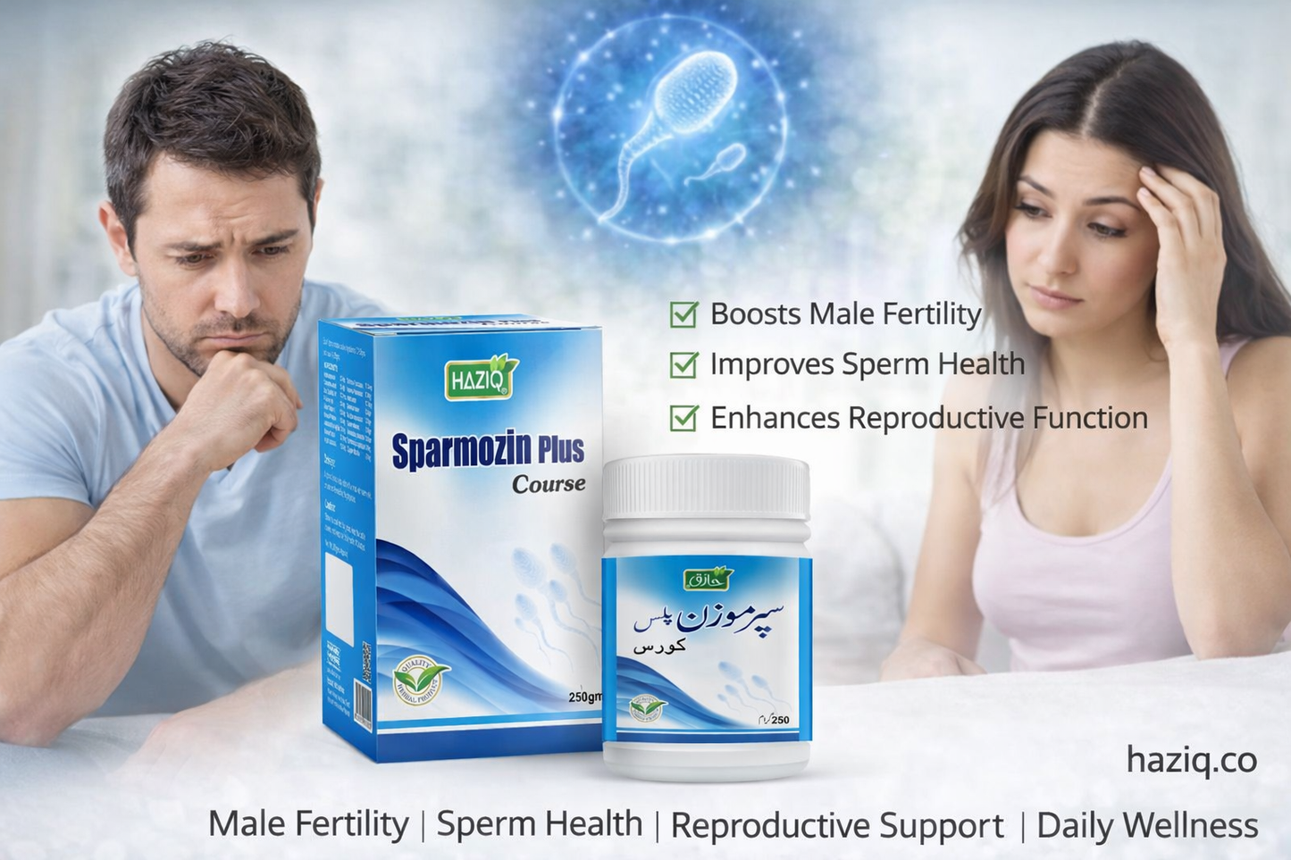 HAZIQ Sparmozin Plus Course – Male Fertility & Sperm Health